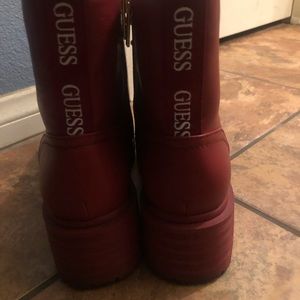 Guess boots red size 8 1/2
